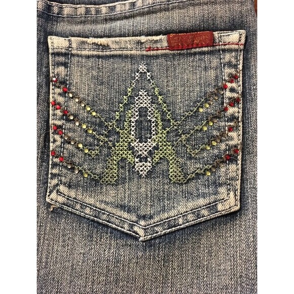 7 For All Mankind Women's Skirt A Pocket Jeweled Mini Skirt Size 27 NWT $178 - Picture 8 of 10